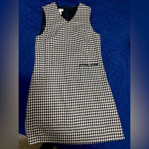 Wool houndstooth dress